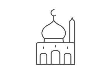 İslam Merkezi, vektör, piksel mükemmel, illüstratör dosyası