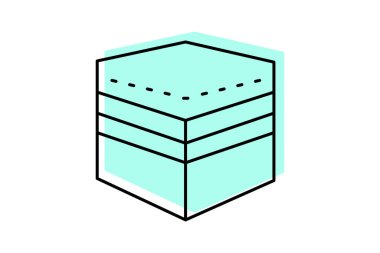 Kabe Binası, vektör, piksel mükemmel, illüstratör dosyası