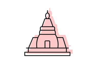 Jain Tapınağı, vektör, piksel mükemmel, illüstratör dosyası