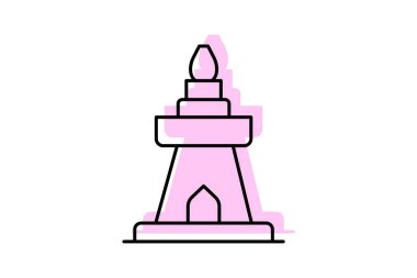 Taş Tapınak, vektör, piksel mükemmel, illüstratör dosyası