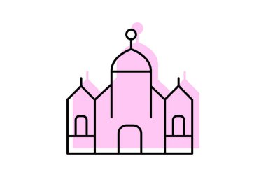 Sinagog, vektör, piksel mükemmel, illüstratör dosyası