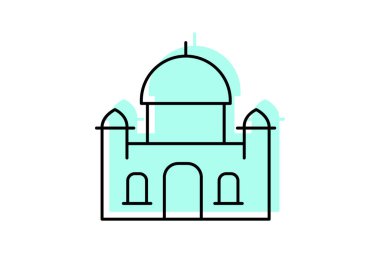 Büyük Sinagog, vektör, piksel mükemmel, illüstratör dosyası