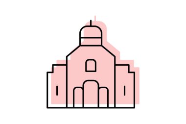 Sinagog, vektör, piksel mükemmel, illüstratör dosyası