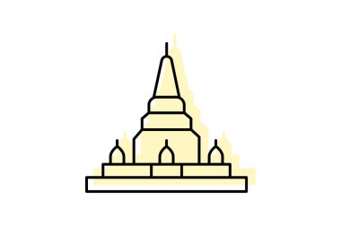 Oyulmuş Tapınak, vektör, piksel mükemmel, illüstratör dosyası