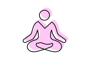 Meditasyon Salonu, vektör, piksel mükemmel, illüstratör dosyası