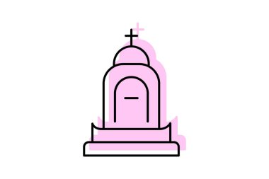 Kutsal mezar, vektör, piksel mükemmel, illüstratör dosyası