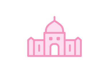 Madrasah Binası, vektör, piksel mükemmel, illüstratör dosyası