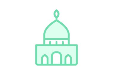 Dargah Binası, vektör, piksel mükemmel, illüstratör dosyası