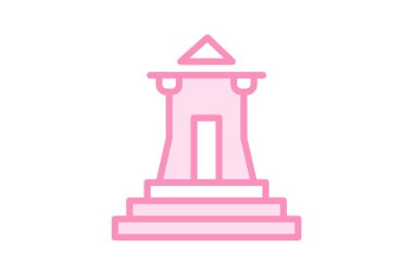 Antik Tapınak, vektör, piksel mükemmel, illüstratör dosyası