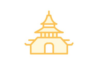 Modern Tapınak, vektör, piksel mükemmel, illüstratör dosyası