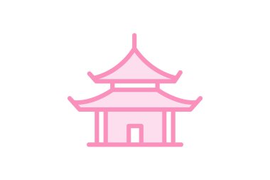 Tapınak Pavyonu, vektör, piksel mükemmel, illüstratör dosyası