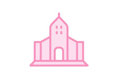 Modern Sinagog, vektör, piksel mükemmel, illüstratör dosyası