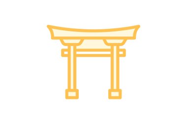 Torii Kapısı, vektör, piksel mükemmel, illüstratör dosyası