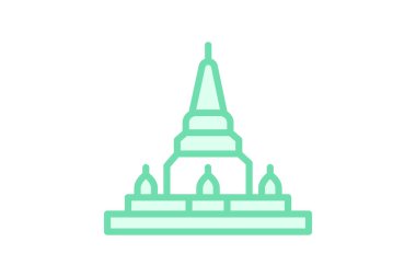 Oyulmuş Tapınak, vektör, piksel mükemmel, illüstratör dosyası