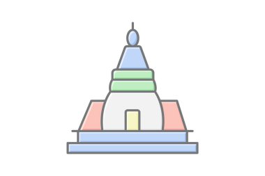 Jain Tapınağı, vektör, piksel mükemmel, illüstratör dosyası