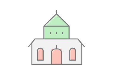 Hasidik Sinagog, vektör, piksel mükemmel, illüstratör dosyası