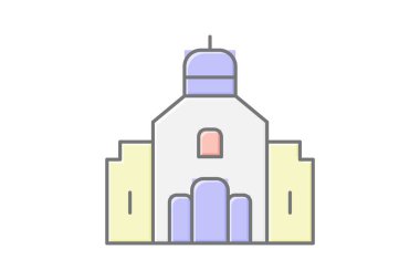 Sinagog, vektör, piksel mükemmel, illüstratör dosyası