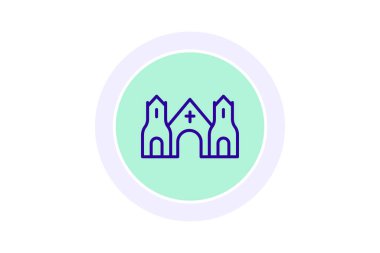 Abbey, vektör, piksel mükemmel, illüstratör dosyası