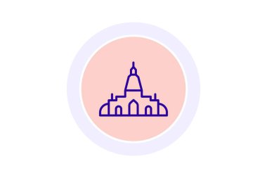 Tapınak, vektör, piksel mükemmel, illüstratör dosyası