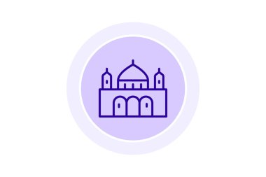 Tarihi Sinagog, vektör, piksel mükemmel, illüstratör dosyası