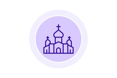 Ortodoks Manastırı, vektör, piksel mükemmel, illüstratör dosyası