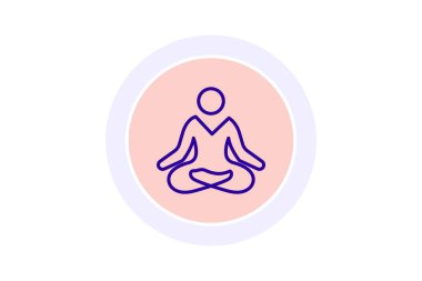 Meditasyon Salonu, vektör, piksel mükemmel, illüstratör dosyası