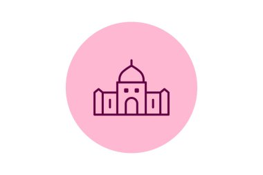 Madrasah Binası, vektör, piksel mükemmel, illüstratör dosyası