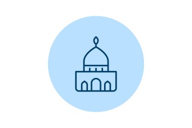 Dargah Binası, vektör, piksel mükemmel, illüstratör dosyası