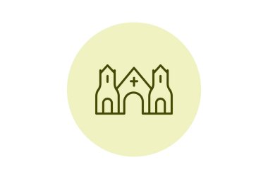 Abbey, vektör, piksel mükemmel, illüstratör dosyası