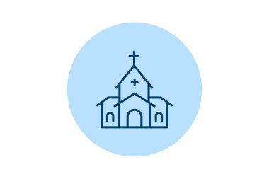 Katolik Kilisesi, vektör, piksel mükemmel, illüstratör dosyası