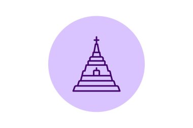 Hindu Tapınağı, vektör, piksel mükemmel, illüstratör dosyası