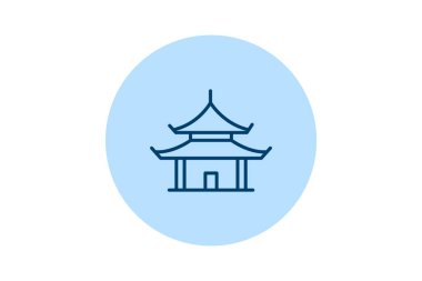 Tapınak Pavyonu, vektör, piksel mükemmel, illüstratör dosyası