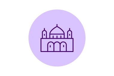 Tarihi Sinagog, vektör, piksel mükemmel, illüstratör dosyası