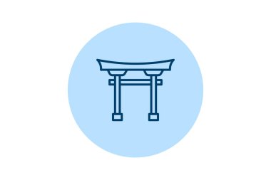 Torii Kapısı, vektör, piksel mükemmel, illüstratör dosyası