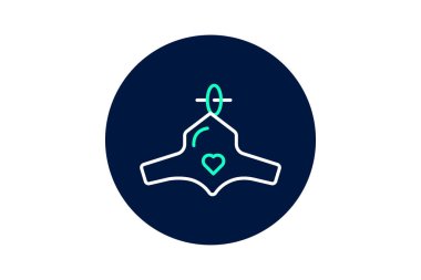 Topluluk Kilisesi, vektör, piksel mükemmel, illüstratör dosyası