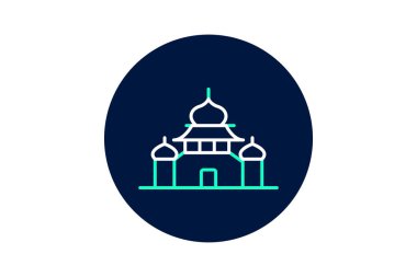 Altın Tapınak, vektör, piksel mükemmel, illüstratör dosyası