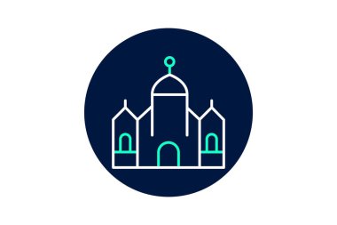 Sinagog, vektör, piksel mükemmel, illüstratör dosyası