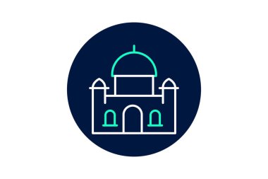 Büyük Sinagog, vektör, piksel mükemmel, illüstratör dosyası