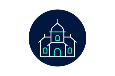 Tahta Sinagog, vektör, piksel mükemmel, illüstratör dosyası