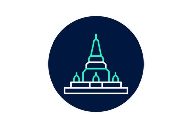 Oyulmuş Tapınak, vektör, piksel mükemmel, illüstratör dosyası