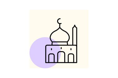 İslam Merkezi, vektör, piksel mükemmel, illüstratör dosyası
