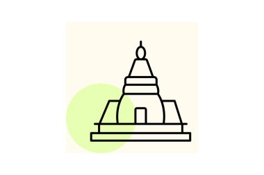 Jain Tapınağı, vektör, piksel mükemmel, illüstratör dosyası