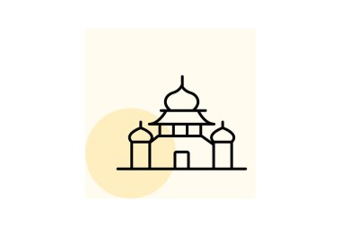 Altın Tapınak, vektör, piksel mükemmel, illüstratör dosyası