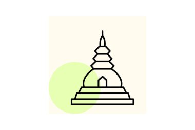 Beyaz Tapınak, vektör, piksel mükemmel, illüstratör dosyası