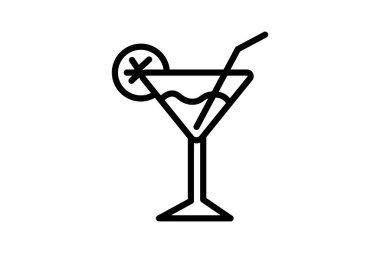 Kokteyl Çubuğu, vektör, piksel mükemmel, illüstratör dosyası
