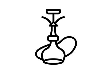 Nargile Salonu, vektör, piksel mükemmel, illüstratör dosyası