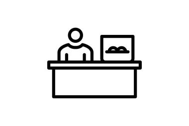 Pizza sayacı, vektör, piksel mükemmel, illüstratör dosyası