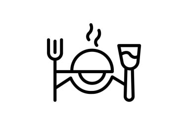 Deneysel Yemek Restoranı, vektör, piksel mükemmel, illüstratör dosyası