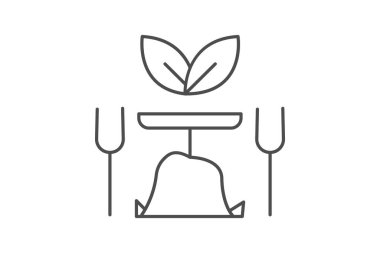 Vejetaryen Restoran, vektör, piksel mükemmel, illüstratör dosyası