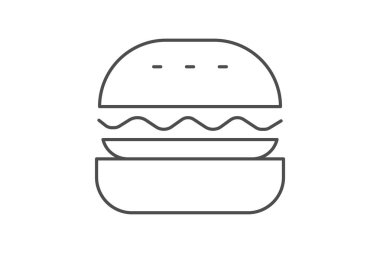 Burger Restoranı, vektör, piksel mükemmel, illüstratör dosyası